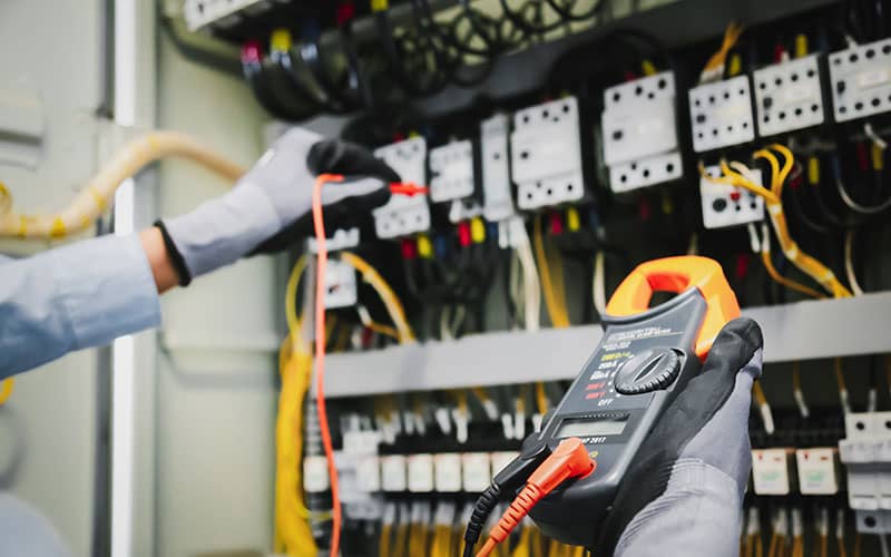 Electrician testing equipment