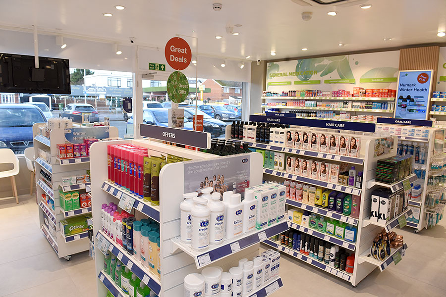 Stocked pharmacy in Wrexham town centre