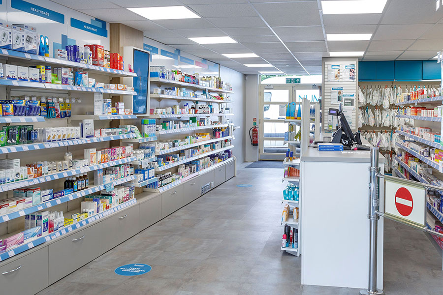 Pharmacy interior